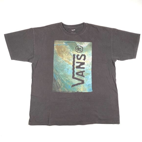 Vans Abstract Art River Painting Tee T Shirt size XL Skateboarding B9 - Picture 1 of 5